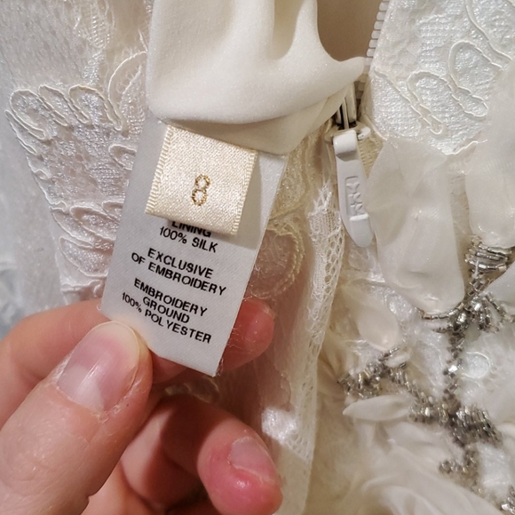 Authentic Marchesa Short Wedding Dress - Picture 7 of 8